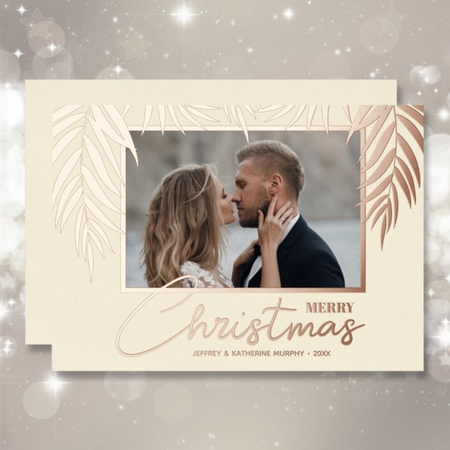 Carte De Vœux En Aluminium Topique Joyeux Noël Photo (Créateur téléchargé)