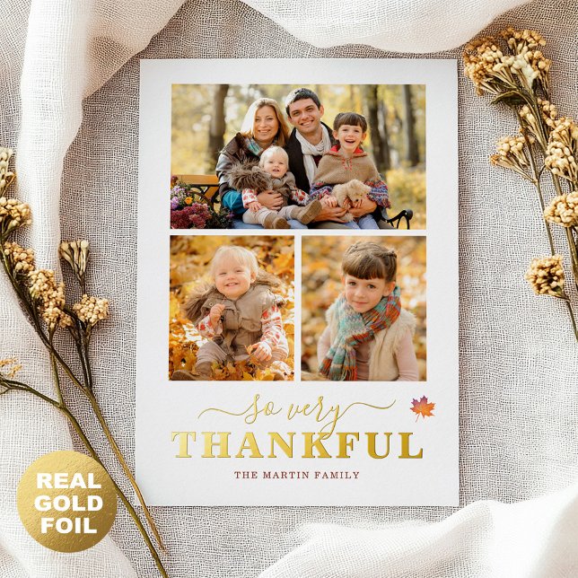 Carte De Vœux En Aluminium Un Collage De Photos De Thanksgiving (Créateur téléchargé)
