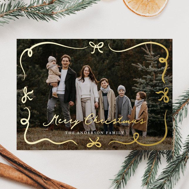 Carte De Vœux En Aluminium Vaches à main fantaisie Joyeux Noël Photo (Créateur téléchargé)
