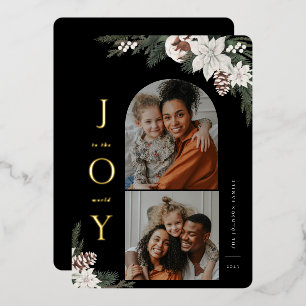 Carte De Vœux En Aluminium Winter Joy 2 Famille Photo