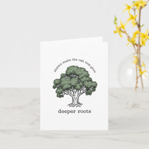 Carte de voeux en chêne