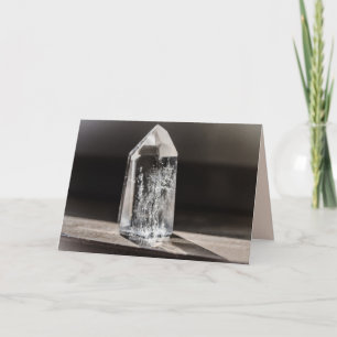 carte de voeux en cristal de quartz
