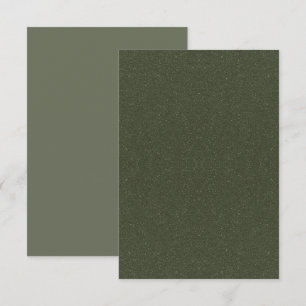 Carte de voeux en mousse verte plate texturée - Pe