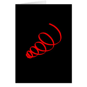 Carte de vœux énergie spirale d'art abstrait