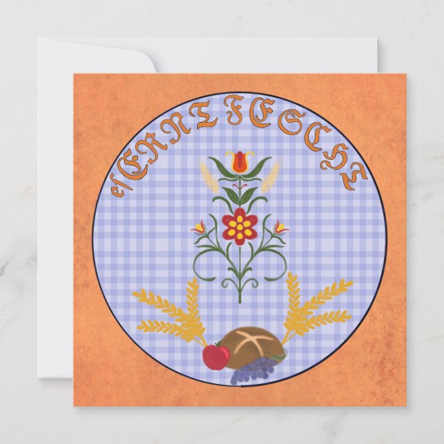 Carte de voeux - es Erntfescht (Devant)