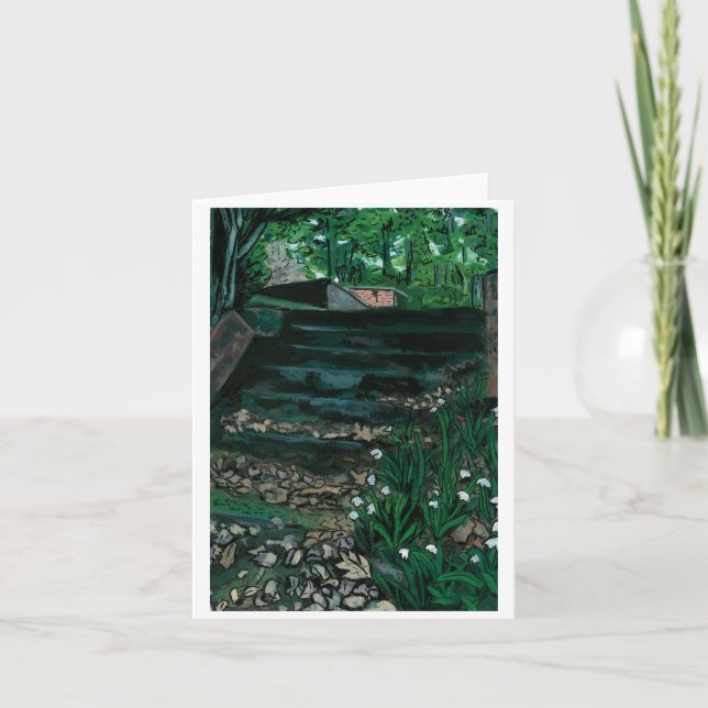 Carte de voeux Escalier (Devant)