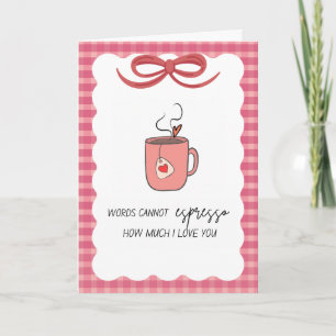 Carte de vœux Espresso combien je t'aime
