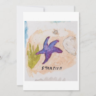 Carte de vœux étoile de mer