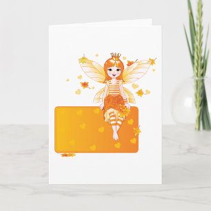 Carte de voeux Fairy Princess Automne