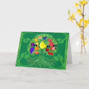 Carte de voeux Family Fruit Tree