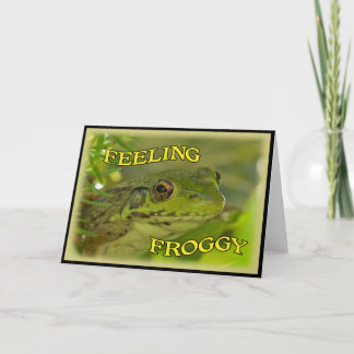 Carte de vœux Feeling Froggy