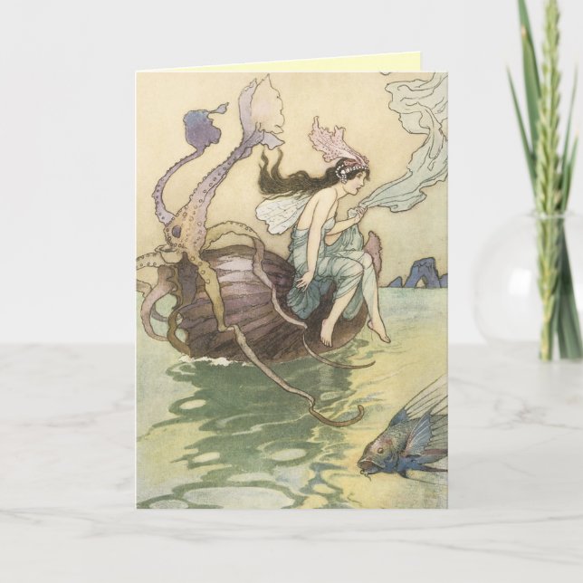 Carte de voeux Féerie vintage (Devant)