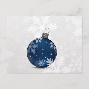 carte de vœux festive argent marine Entreprise
