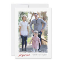 Carte de vœux festive avec photo