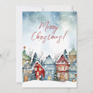 Carte de voeux Festive Watercolor Noël