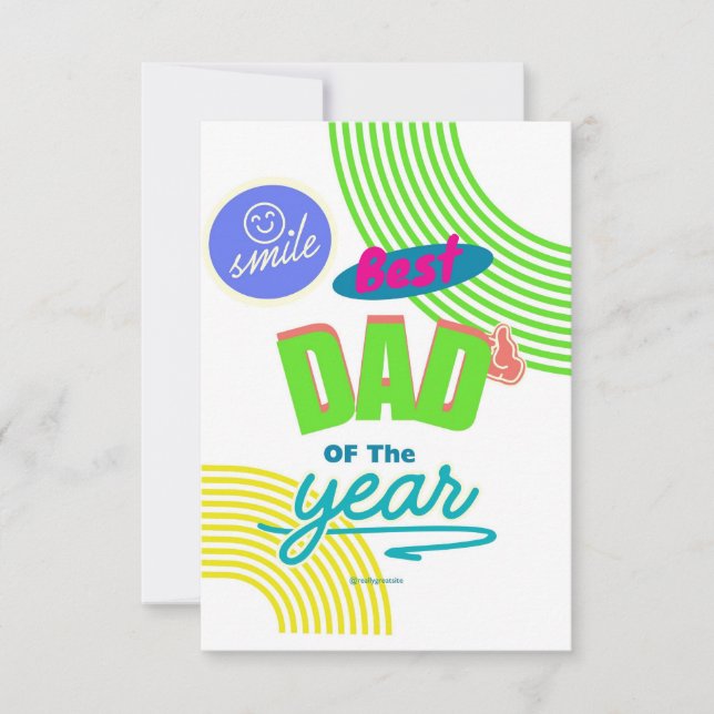 Carte de voeux fête des pères (Devant)