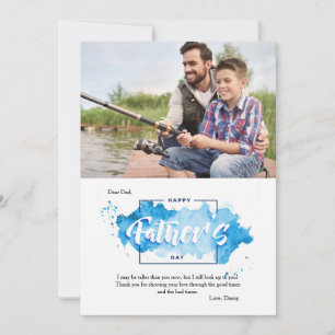 Carte de voeux fête des pères Splash Photo