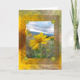 Carte de voeux Fleur sauvage de montagne