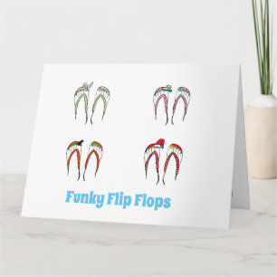 Carte de voeux Flip Flop