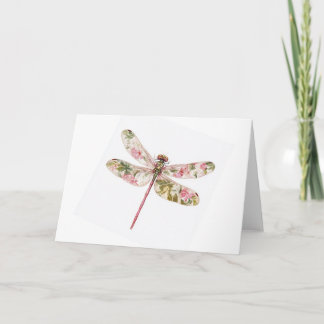 Carte de voeux Floral Dragonfly - Jardin Whimsical