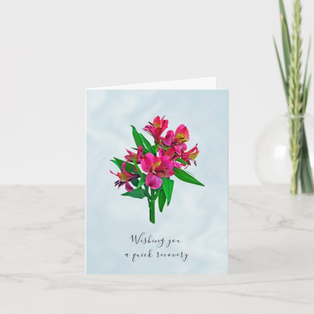 Carte de voeux Floral Get Well (Devant)