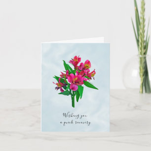 Carte de voeux Floral Get Well