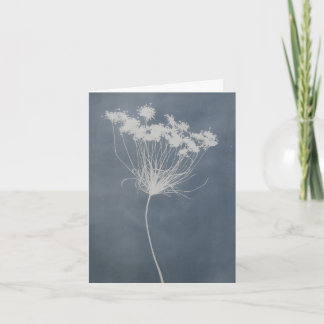 Carte de vœux florale à l'intérieur vierge Queen A