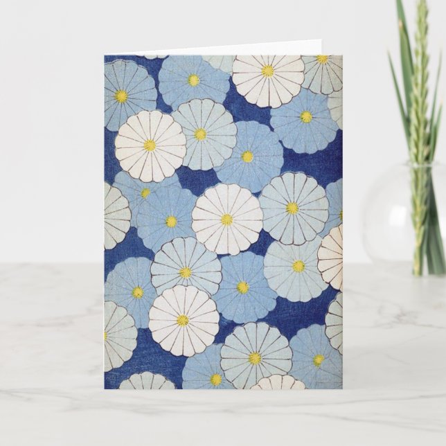 Carte de voeux florale japonaise (Devant)