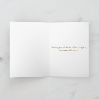 Carte de vœux florale pour un heureux couple de la