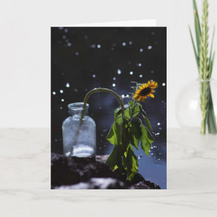 carte de voeux florale, vierge