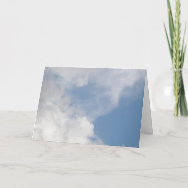 Carte de voeux Fluffy Clouds (Devant)