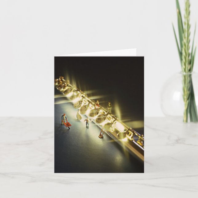 Carte de voeux Flûte ou Flûte ou Carte de note (Devant)