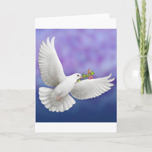 Carte de voeux Flying Peace Dove