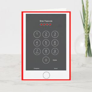 Carte de voeux futée de téléphone