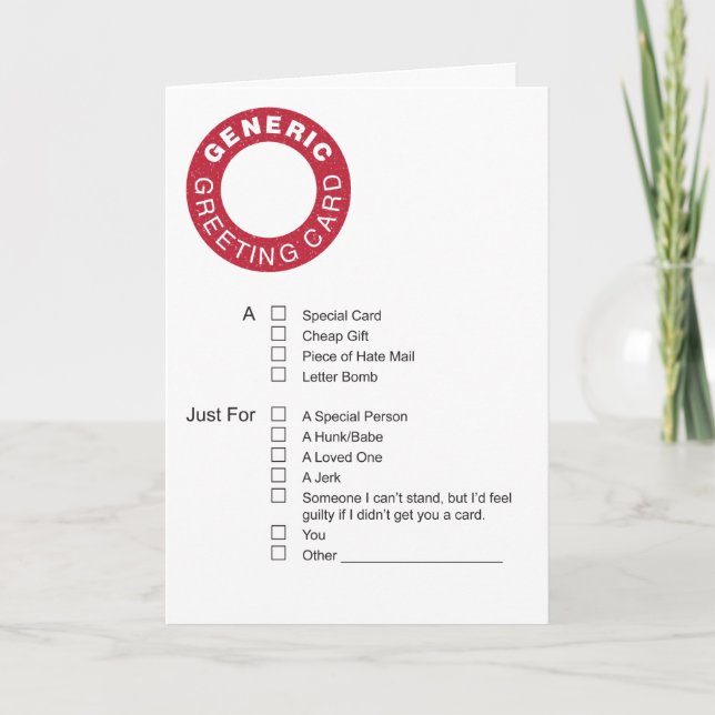 Carte de voeux générique (Devant)