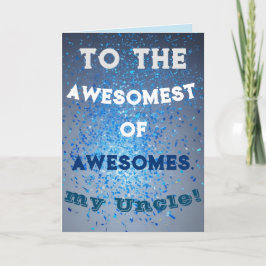 Carte de vœux géniale de l'oncle