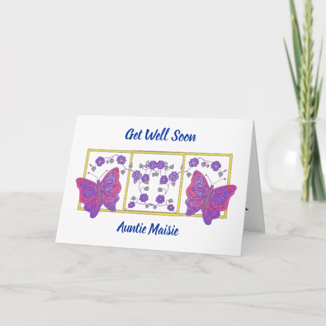Carte de voeux "Get Well Bientôt" (Devant)