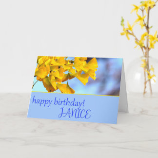 Carte de voeux Ginko Biloba