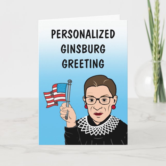 Carte de voeux Ginsburg personnalisée (Devant)
