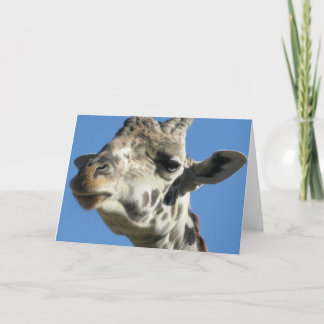 Carte de voeux Giraffe