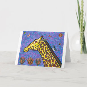 Carte de voeux Giraffe