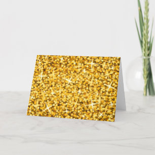 Carte de voeux Glitz "Gold"