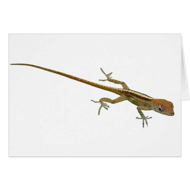 Carte de voeux Gold Lizard (Devant horizontal)