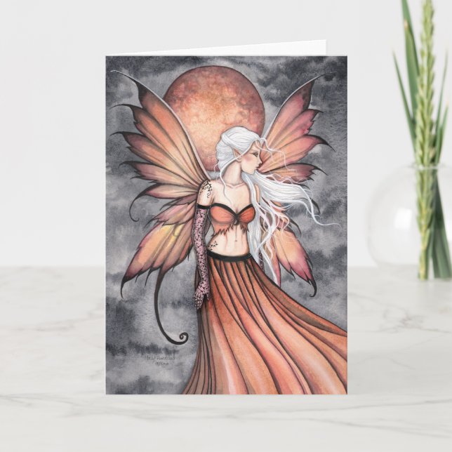 Carte de voeux Golden Autumn Fairy (Devant)