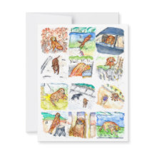Carte de vœux Golden Retriever