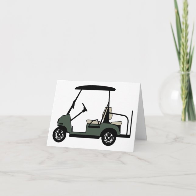Carte de voeux Golf Cart (Devant)