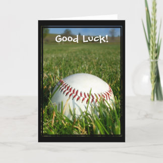 Carte de voeux Good Luck Baseball