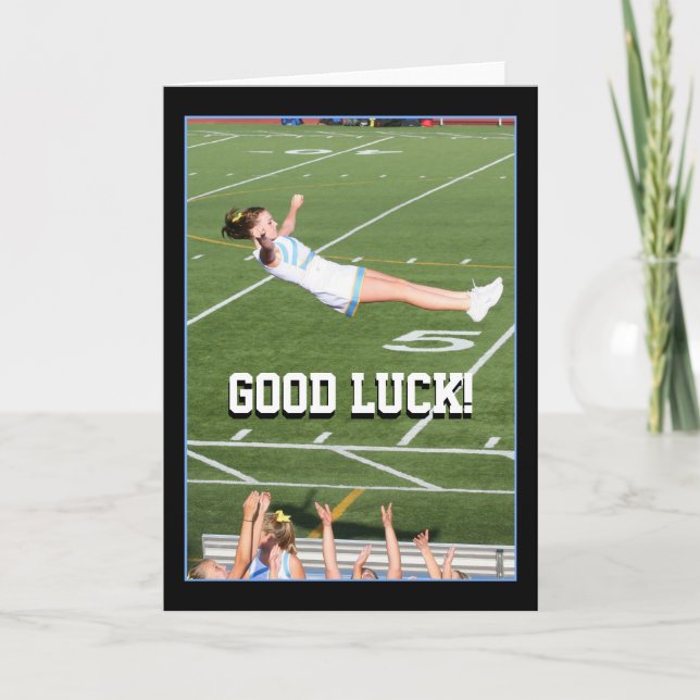 Carte de voeux Good Luck Pom-pom girl (Devant)