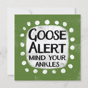 Carte de voeux Goose Alert