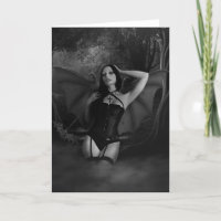 Carte de voeux gothique Vampire